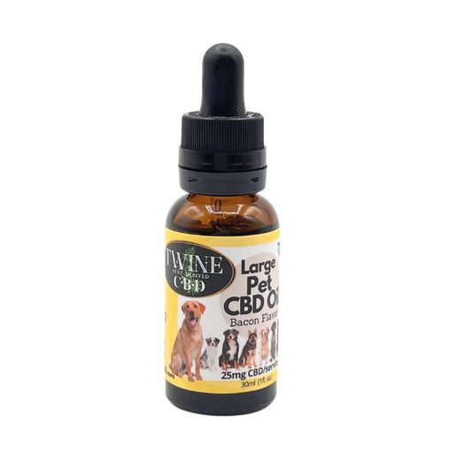 750mg Pet CBD Oil for Dogs or Cats 99% Pure Organic CBD Isolate THC Free 30ml Bottle Bacon
