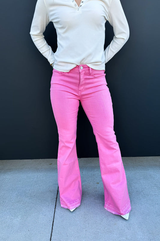 Jayde Pink TUMMY Control Jeans