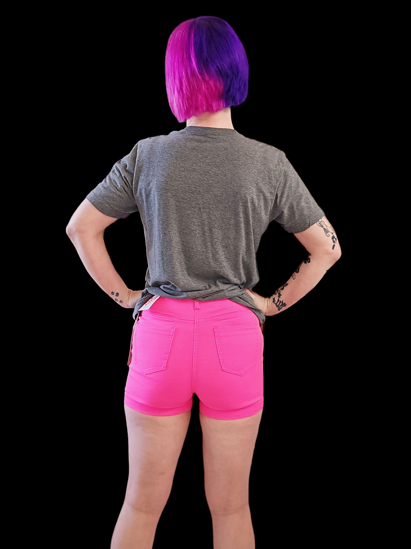 High Waisted Super Stretch Neon Shorts