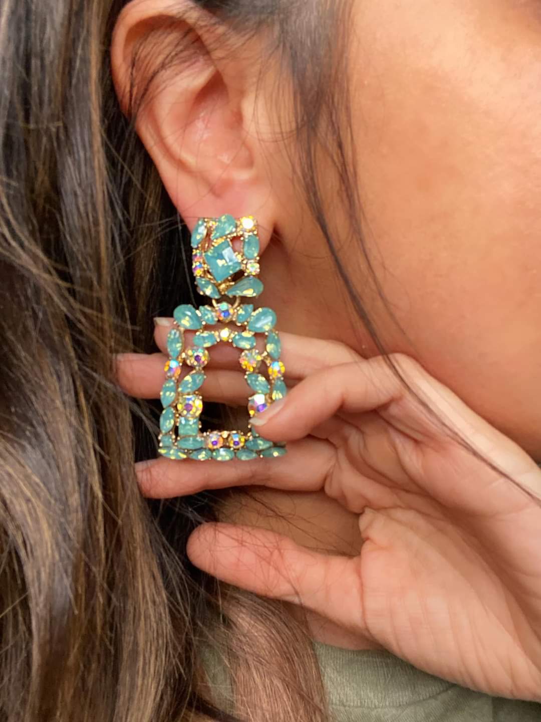The Jade Vintage Jewel Earrings