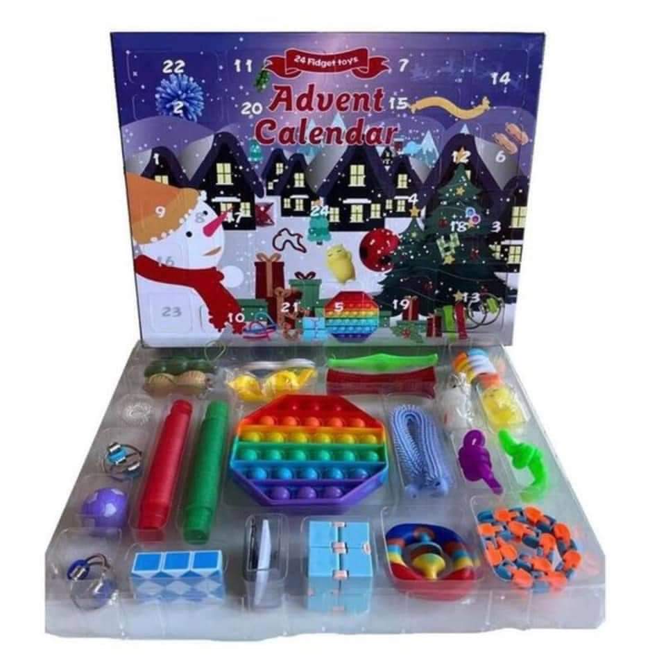Advent calendar with 24 fidget toys.